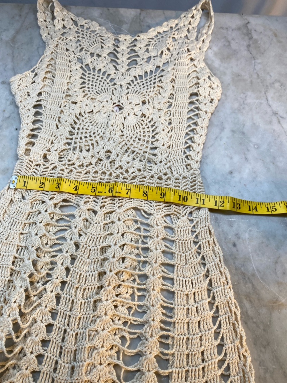 Free People Cream Crochet Beach Cover - Picture 4 of 7